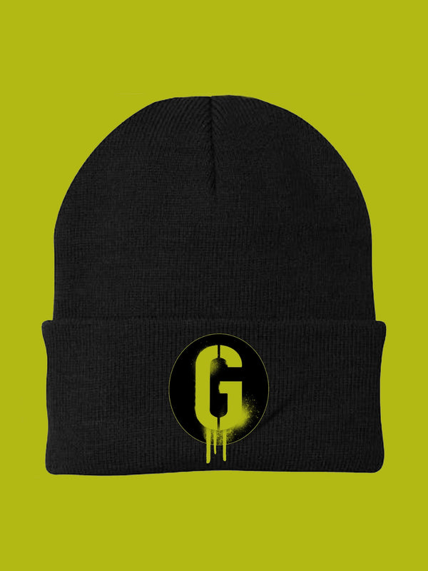 Black Beanie G logo