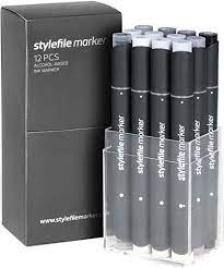 Stylefile Classic 12 Markers Set (Cool Grey)